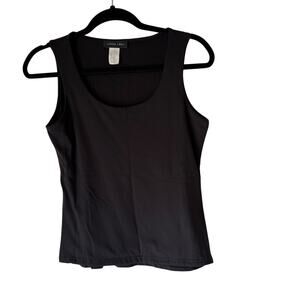Linda Leal Vintage 90s Size Small Nylong Round Neck Sleeveless Top